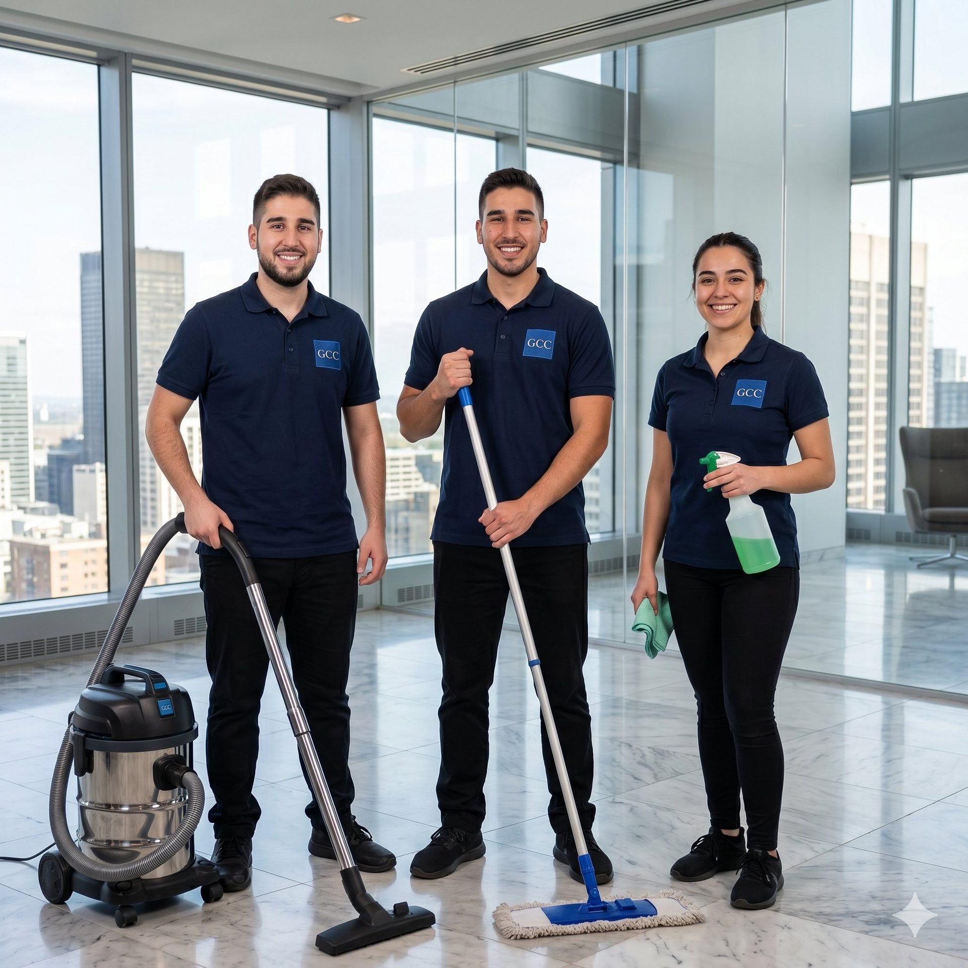 Équipe GCC Entretien - Nettoyeurs commerciaux professionnels